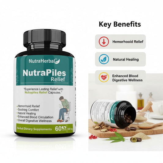 PILES RELIEF CAPSULES Pack of 60 Capsules | Herbal Support for Piles & Digestive Comfort