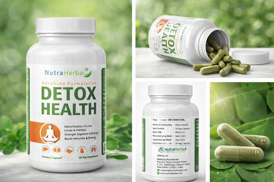 DETOX HEALTH CAPSULES Pack of 60 Capsules | Advanced Herbal Detox & Daily Wellness Support